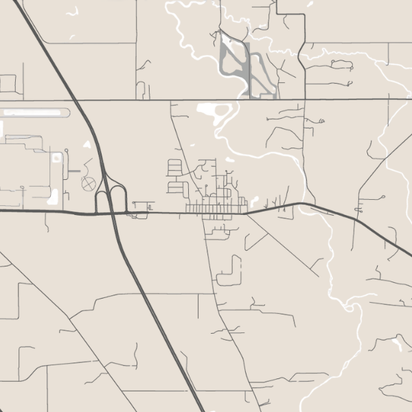 Dayton, Indiana S. Brown Construction Service Area Map