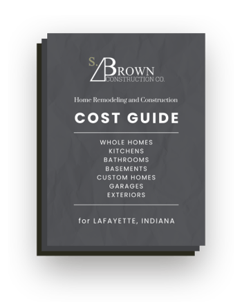 S. Brown Construction Co. Cost Guide Home Remodeling and Construction Graphic